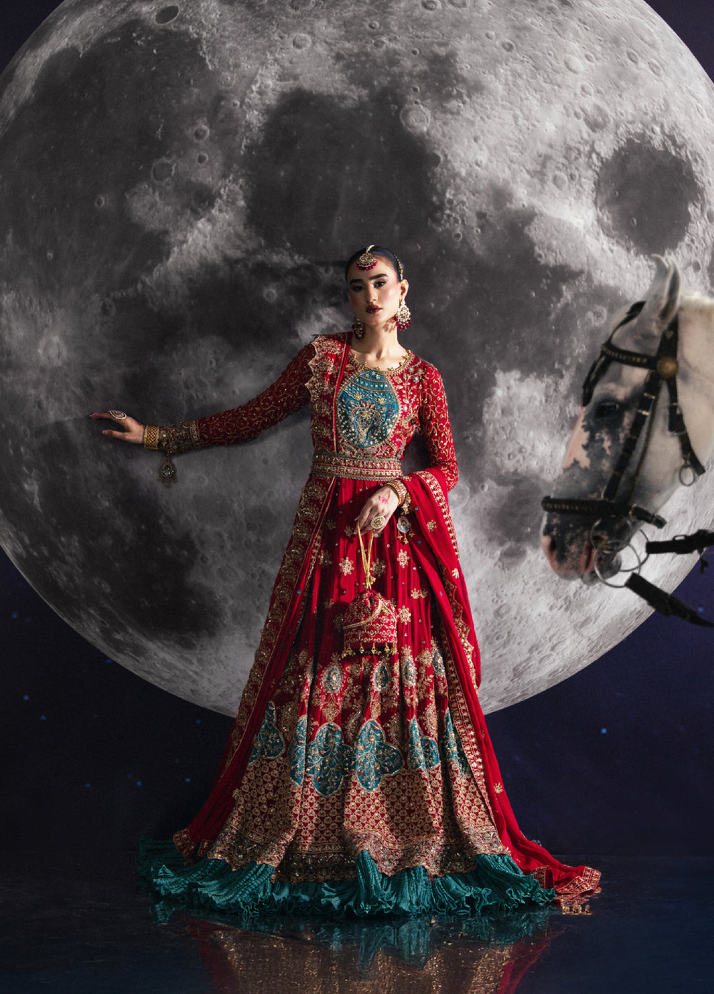 Sara Jahan Women RTW Embroidered Chiffon 3 Piece Suit SJ26RF AD-004 - Festive Collection