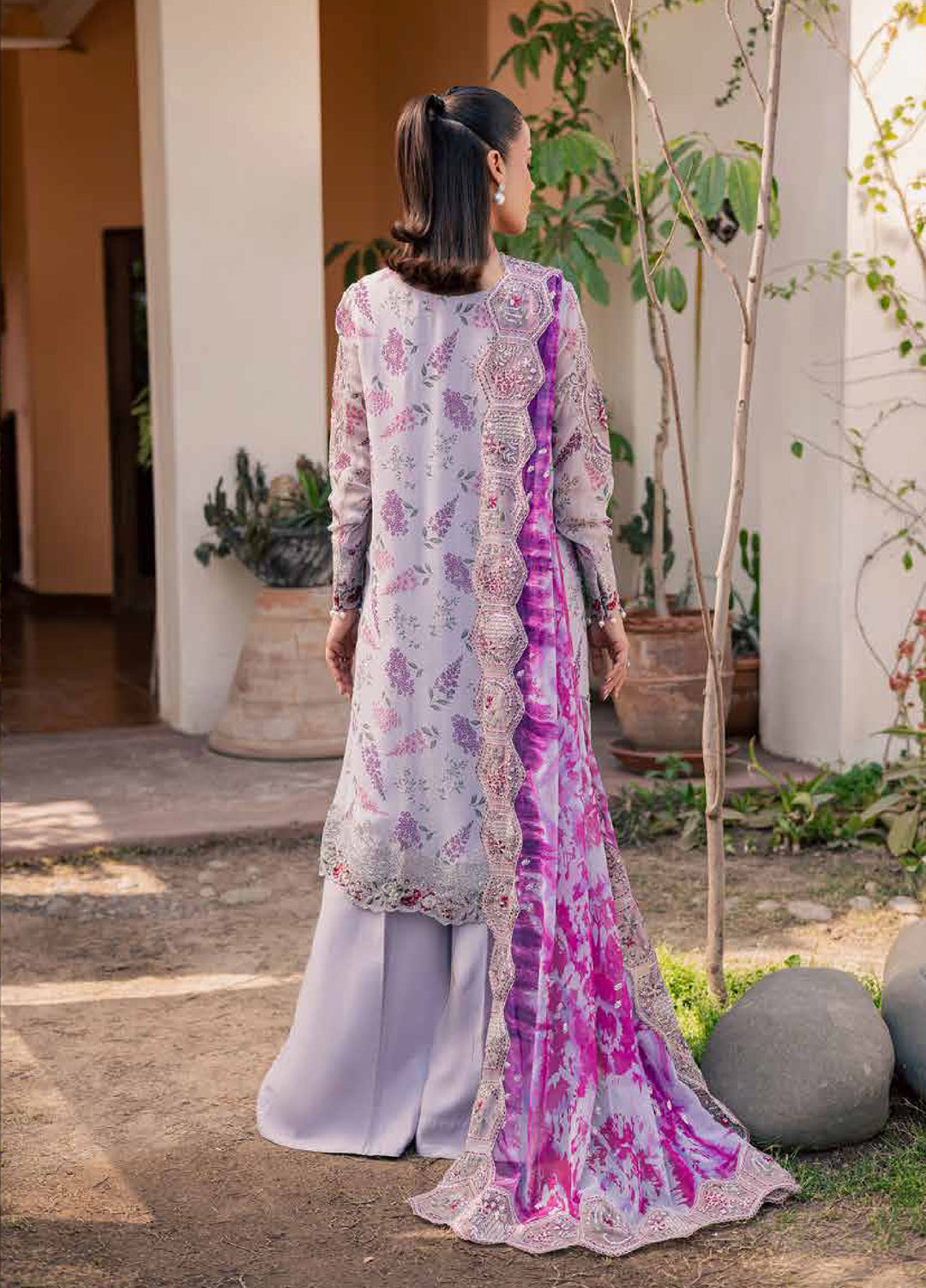 Heirloom by Daria Unstitched Embroidered Chiffon 4 Piece Suit DC26UCH DA-53 - Festive Collection