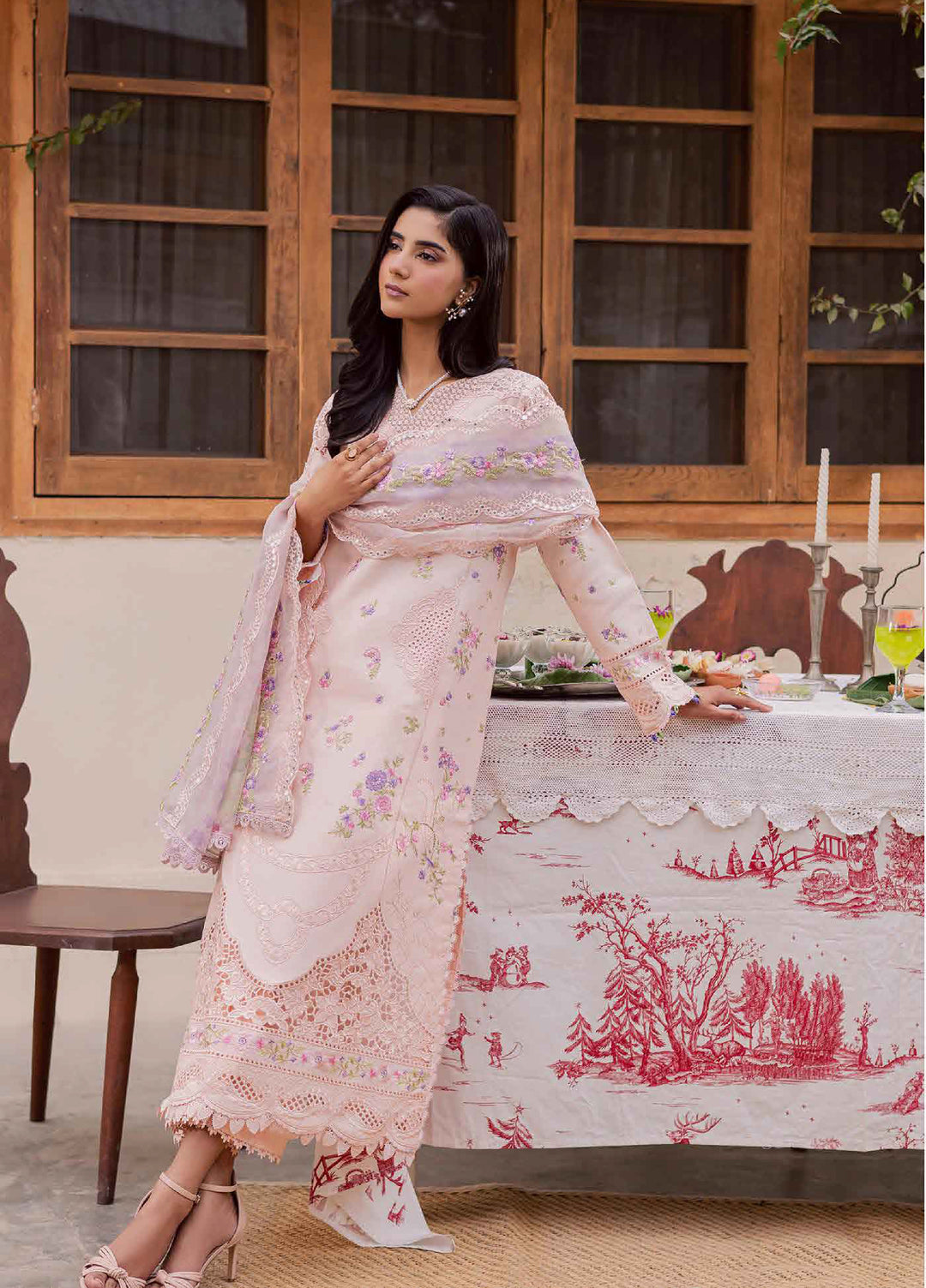 Selene by RajBari Unstitched Embroidered Lawn 3 Piece Suit RB26USL Kaya - Festive Collection