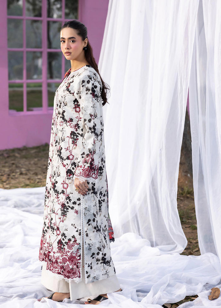 Summer Printkari Exclusive by RajBari Unstitched Embroidered Lawn 3 Piece Suit RB26USP D-10 - Casual Collection