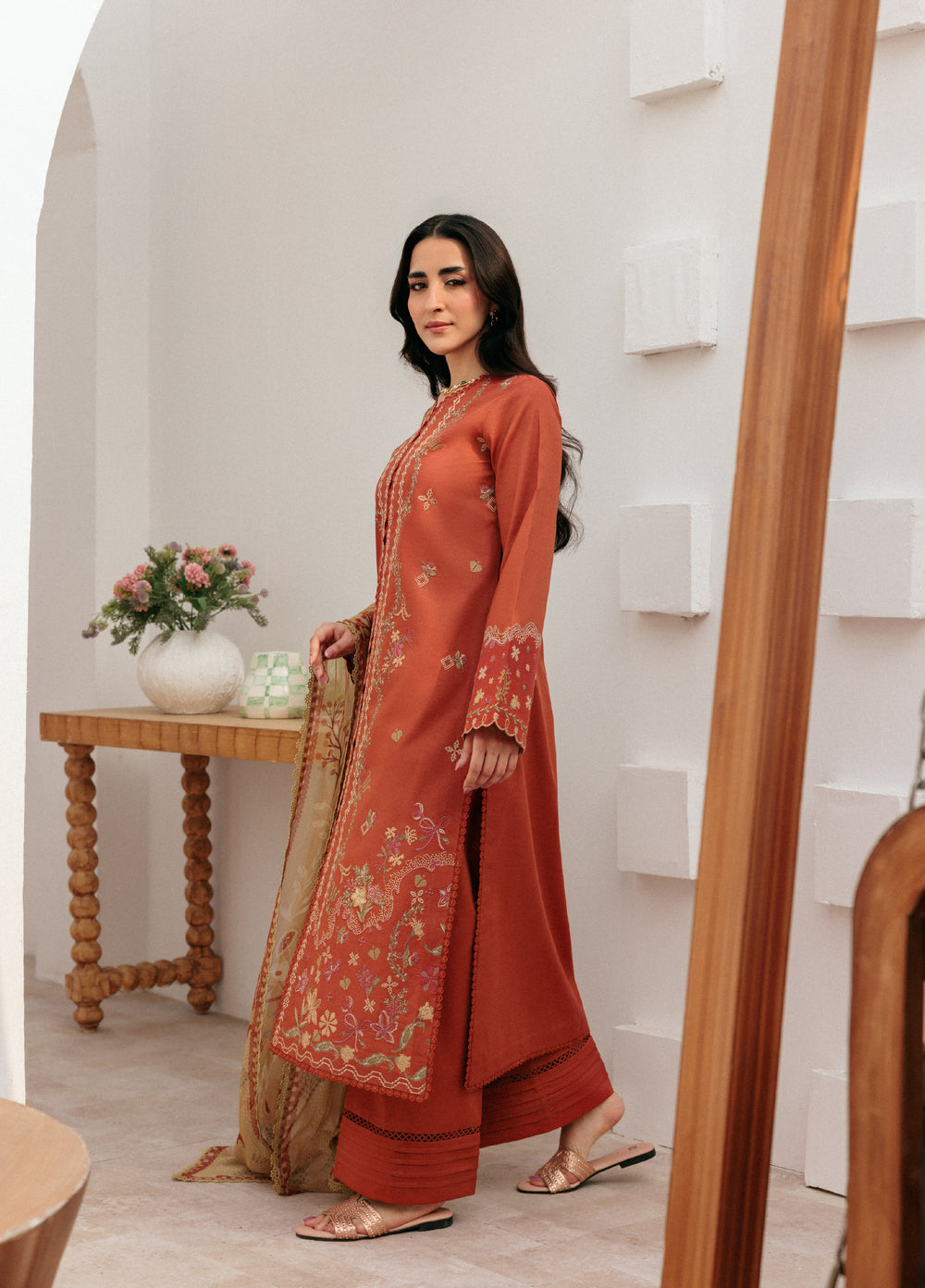 Zync by Florent Untitched Lawn Embroidered 3 Piece Suit FL26UZ FZ-6B - Summer Collection