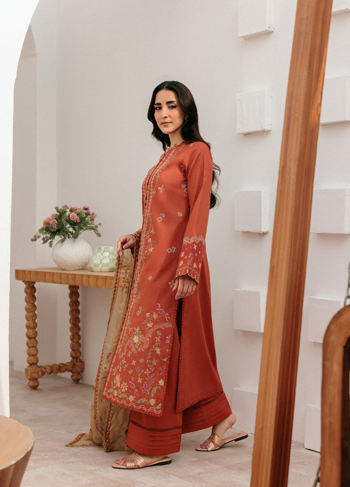 Zync by Florent Untitched Lawn Embroidered 3 Piece Suit FL26UZ FZ-6B - Summer Collection