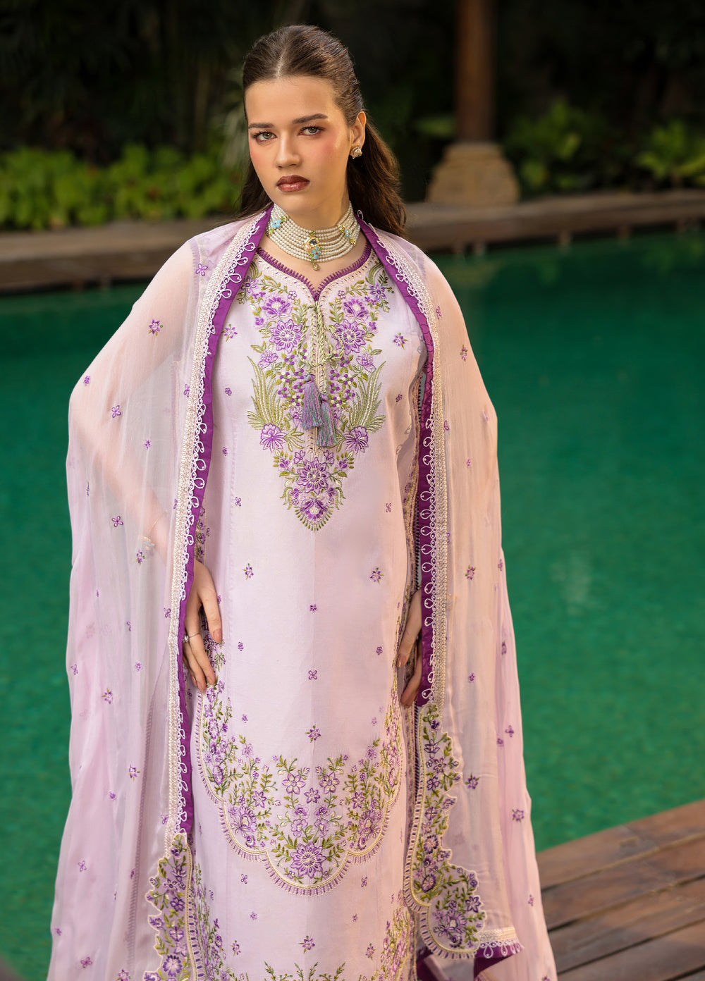 Shanaya by Mahnur Unstitched Embroidered Lawn 3 Piece Suit MN26USL SH-13 - Summer Collection