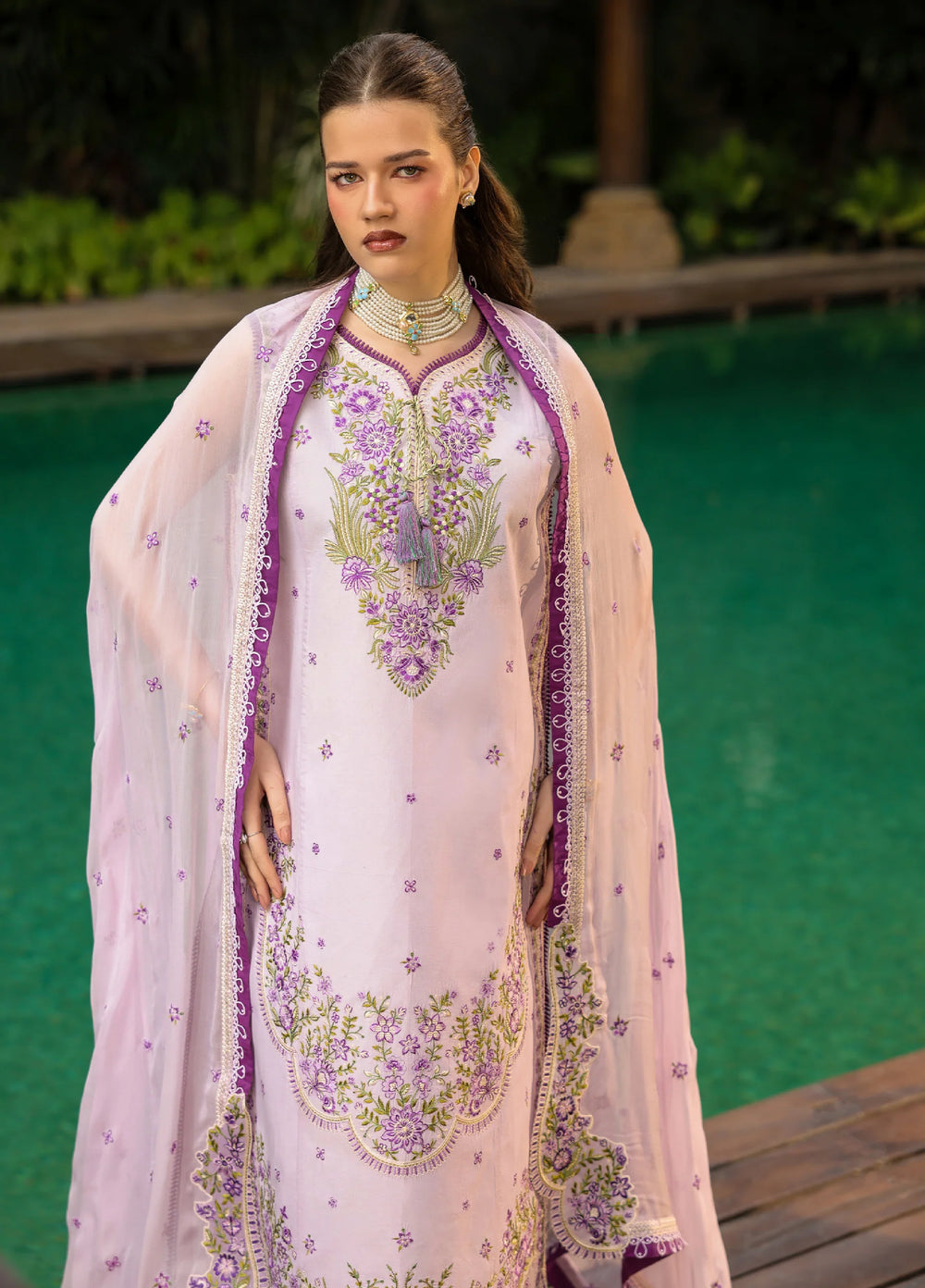 Shanaya by Mahnur Unstitched Embroidered Lawn 3 Piece Suit MN26USL SH-07 - Summer Collection