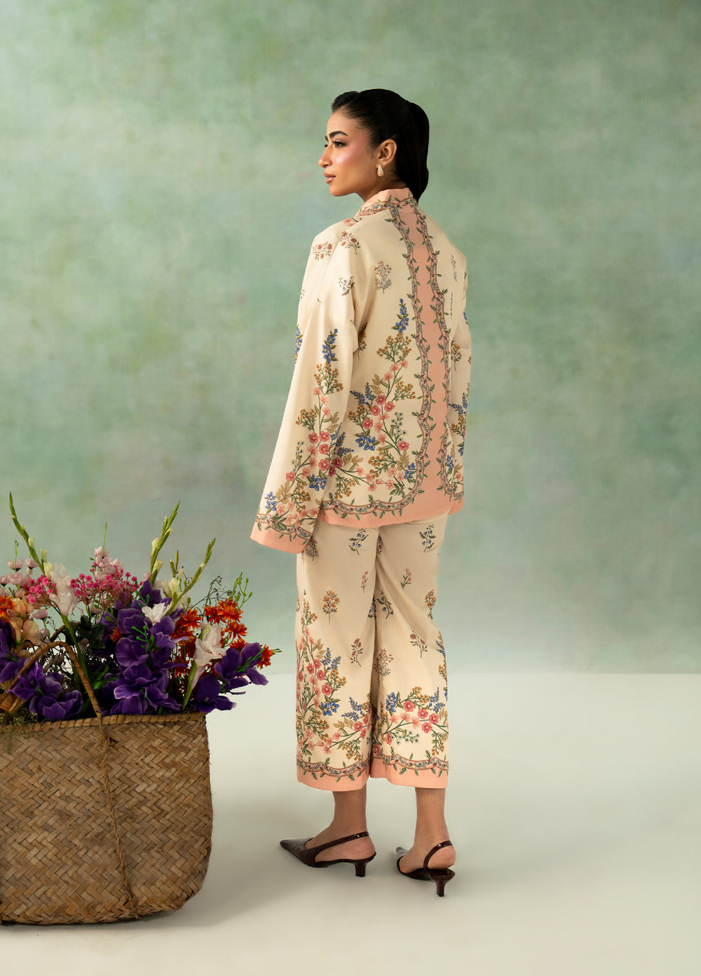 Folds by Zarposh RTW Printed Crepe 2 Piece Suit ZR26PF ELIA - Casual Collection