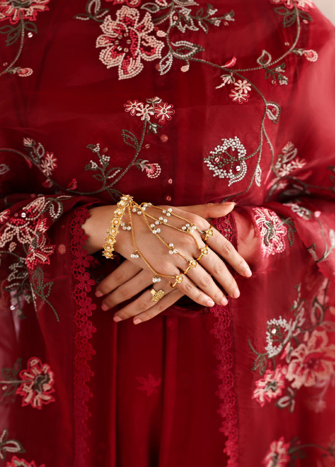 Cross Stitch Unstitched Embroidered Premium Lawn 3 Piece Suit CS26UCPL D19 ROUGE FLARE - Eid Collection