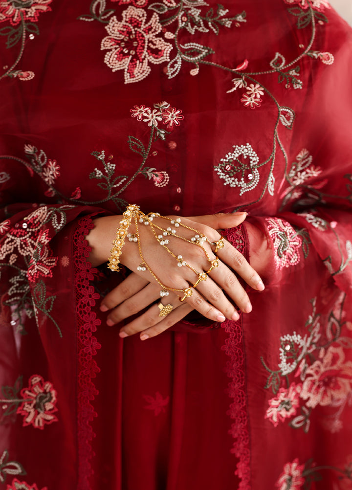 Cross Stitch Unstitched Embroidered Premium Lawn 3 Piece Suit CS26UCPL D19 ROUGE FLARE - Eid Collection