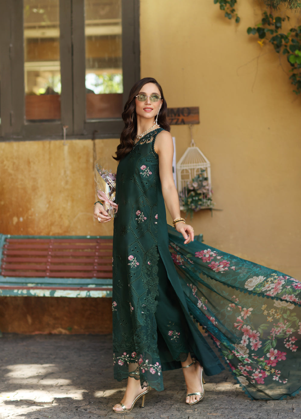 Noor by Saadia Asad Unstitched Embroidered Laserkari Lawn 3 Piece Suit SA26ULNL D11 - Lawn Collection