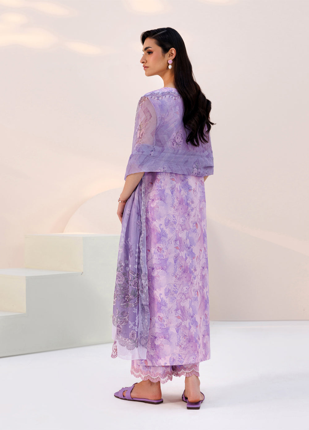 Azzal Unstitched Printed Lawn 3 Piece Suit AZL26UPL AZL-141 - Summer Collection