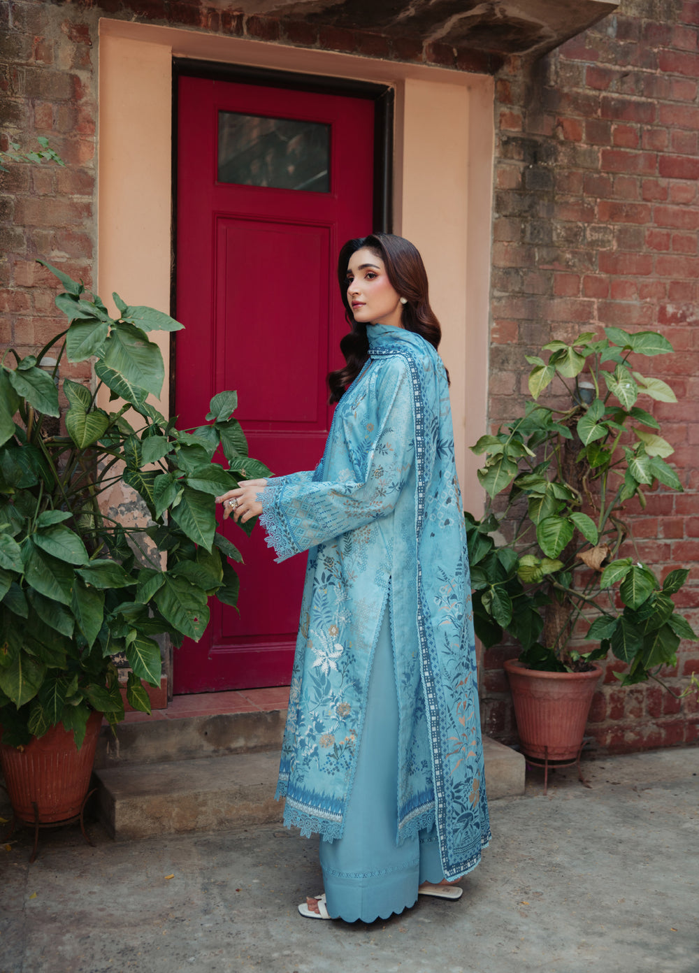 Zync by Florent Unstitched Printed Lawn 3 Piece Suit FL26ULE FZ-4 - Eid Collection