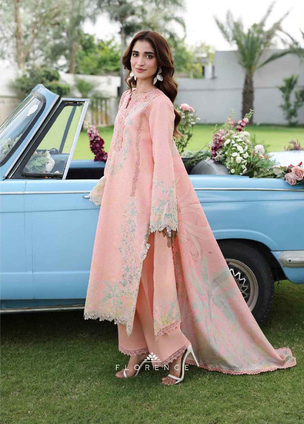 Florence by Rang Rasiya Unstitched Embroidered Lawn 3 Piece Suit RR26ULF Laleh - Festive Collection