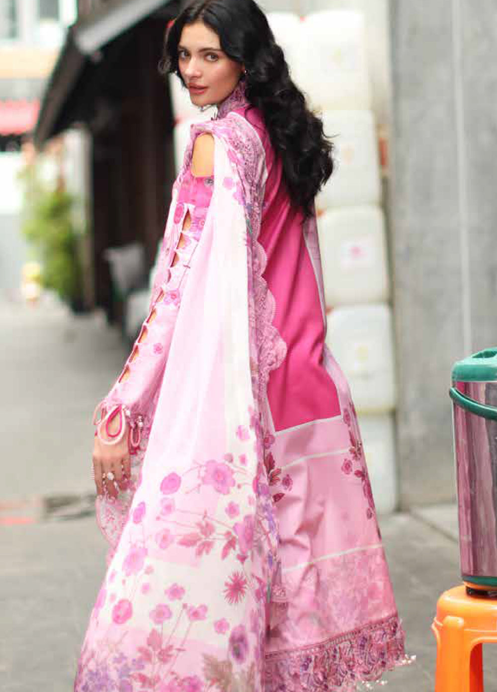 Signature by Charizma Unstitched Printed Lawn 3 Piece Suit CHR26USL CS6-07 - Summer Collection