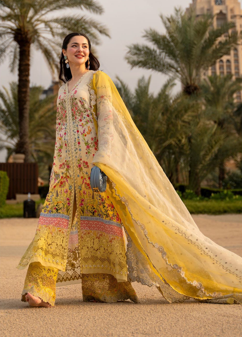 AYA by Faiza Saqlain Unstitched Embroidered Luxury Lawn 3 Piece Suit FS26UAL ARTA - Festive Collection