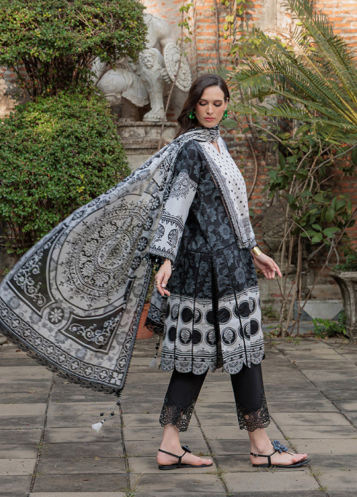 Noir and Blanc by Gul Ahmed Unstitched Printed Lawn 3 Piece Suit GA26UNBL B-62009 - Summer Collection