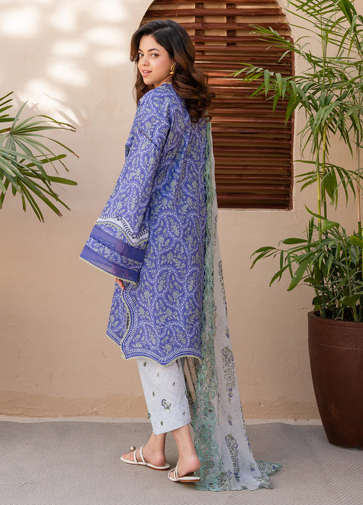 Summer in Bloom By Roheenaz Unstitched Printed Lawn 3 Piece Suit RN26USBL 32A Botanica - Festive Collection