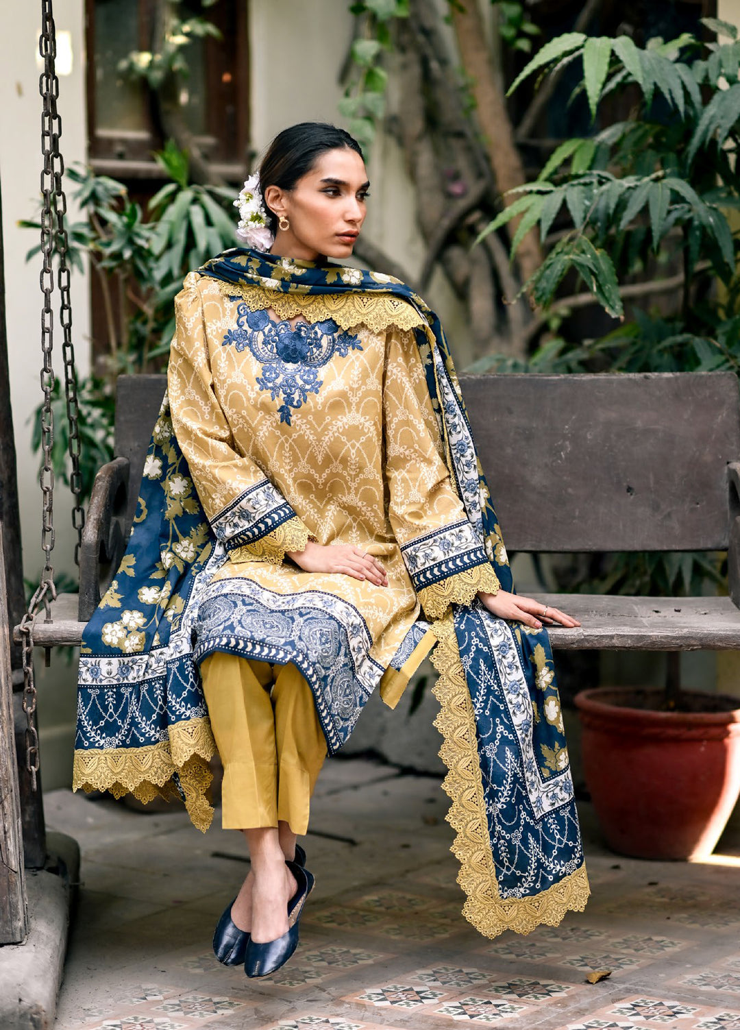 Rangon ka Angan by Gul Ahmed Unstitched Embroidered Lawn 3 Piece Suit GA26URAL CL-52536 - Summer Collection