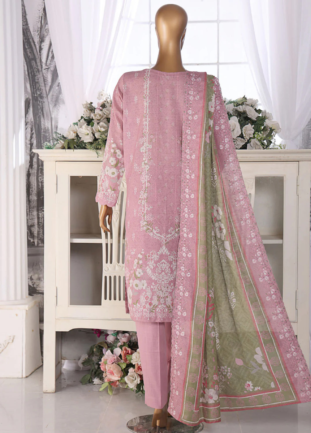 Hz Textiles Embroidered Khaddar Suits Unstitched 3 Piece PKE-205 - Winter Collection