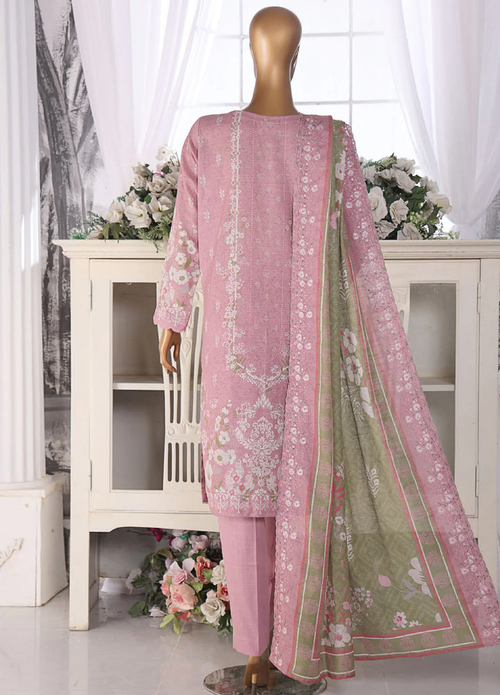 Hz Textiles Embroidered Khaddar Suits Unstitched 3 Piece PKE-205 - Winter Collection