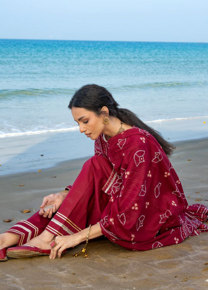 The Chunri by Gul Ahmed Unstitched Printed Lawn 3 Piece Suit GA26UTCL CL-52180 B - Summer Collection