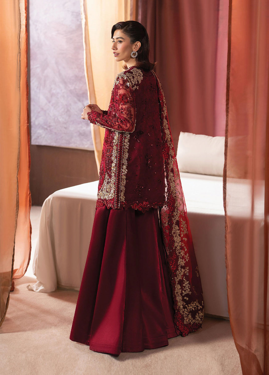 Hayat by Afrozeh Unstitched Organza Embroidered Suits 3 Piece AF25HU AFH-25-08 RAWAAYAT - Festive Collection