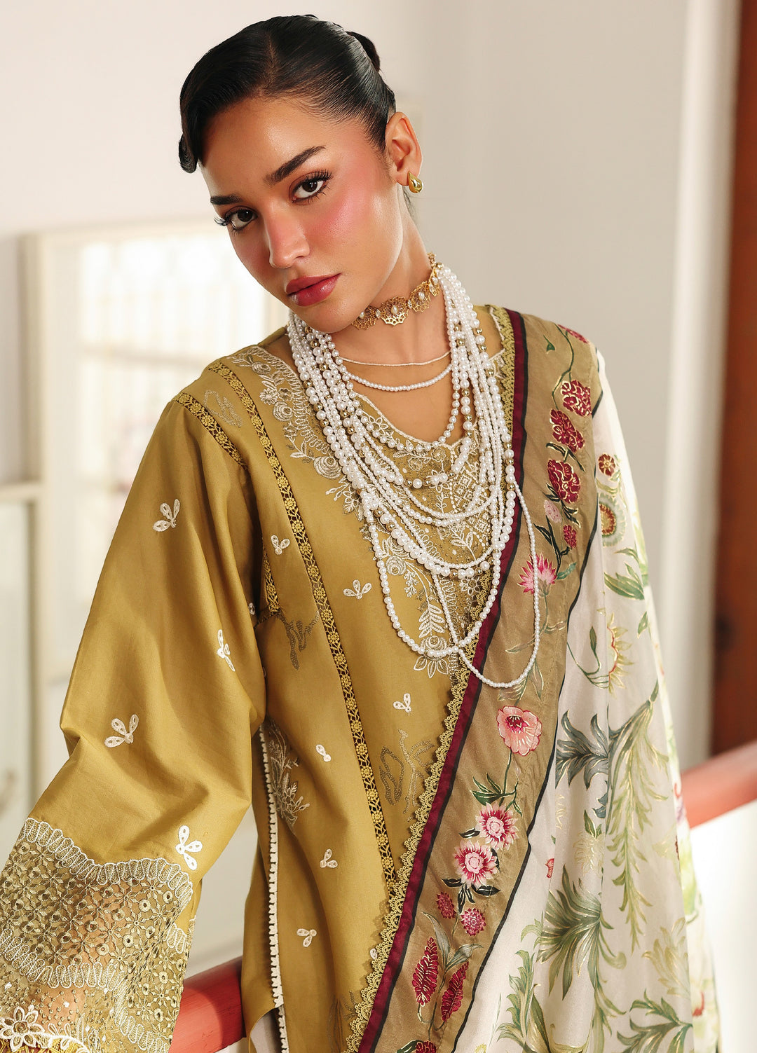 Lumina by Bin Ilyas Unstitched Embroidered Lawn 3 Piece Suit BI26UL L7 6B - Summer Collection