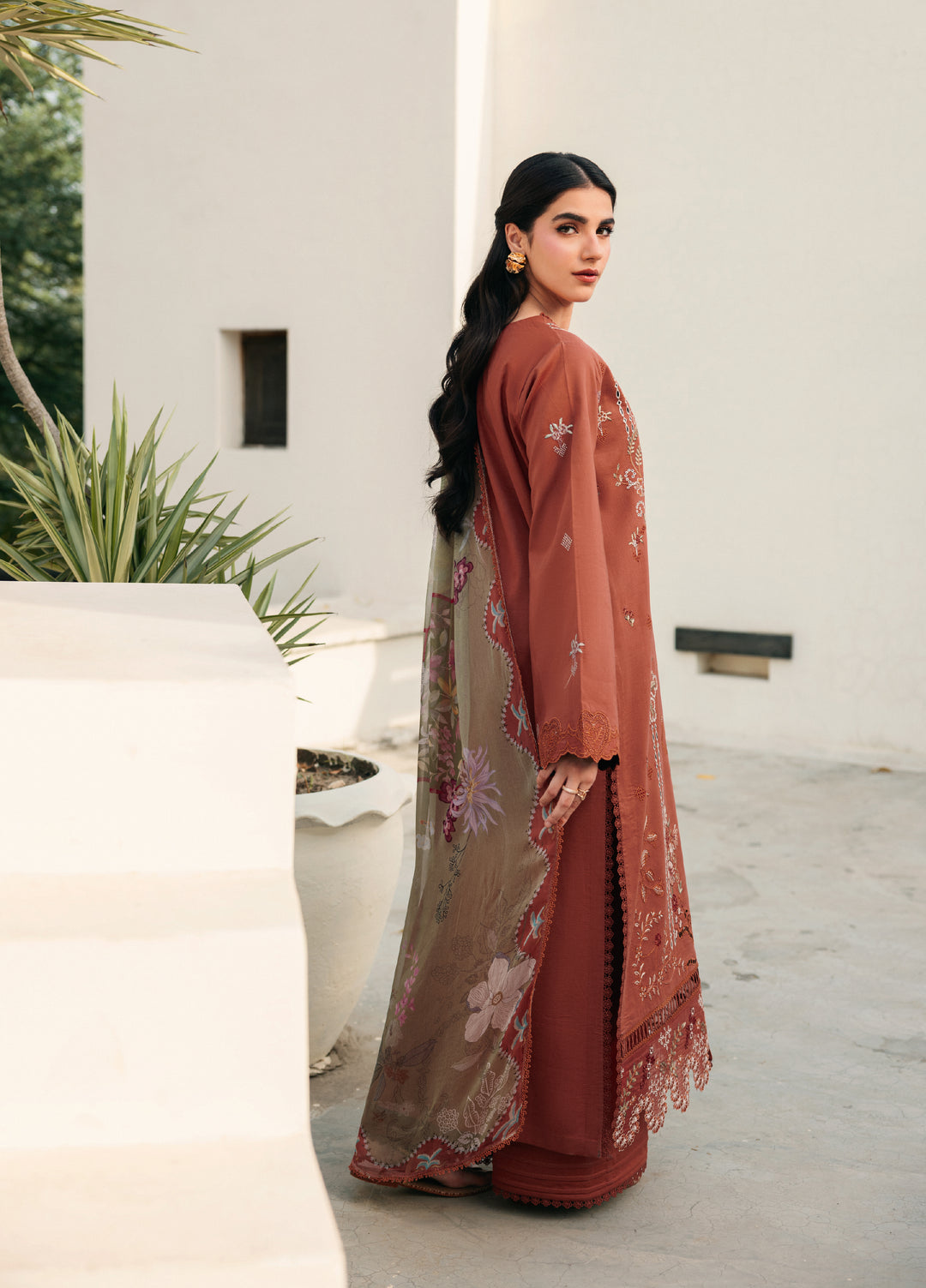 Zync by Florent Unstitched Embroidered Lawn 3 Piece Suit FL26ULZ FZ-6B - Lawn Collection