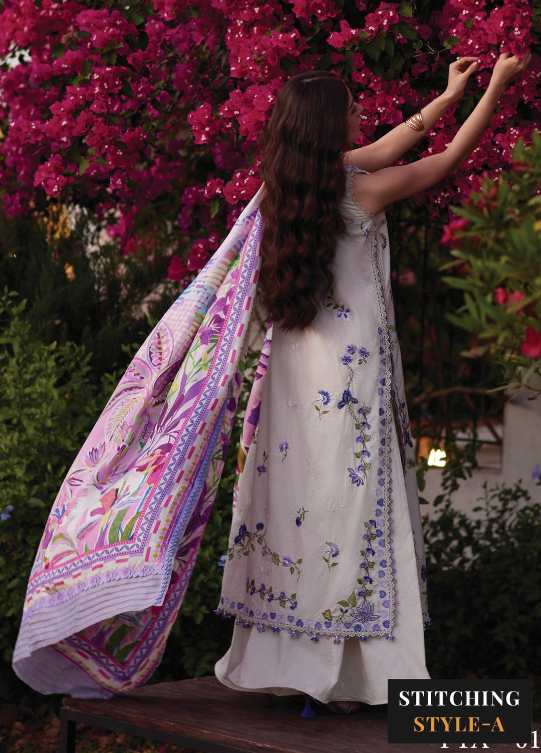 Farah Talib Aziz Unstitched Embroidered Lawn 3 Piece Suit FTA26UL FTA-01 EVITA IVORY - Summer