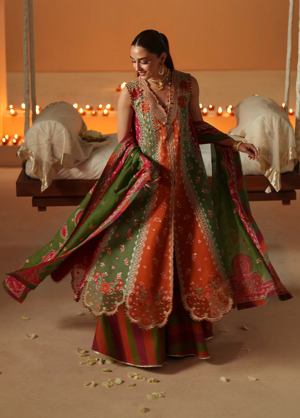 Mashriq by Bin Ilyas Unstitched Embroidered Lawn 3 Piece Suit BI26UML D114B - Festive Collection