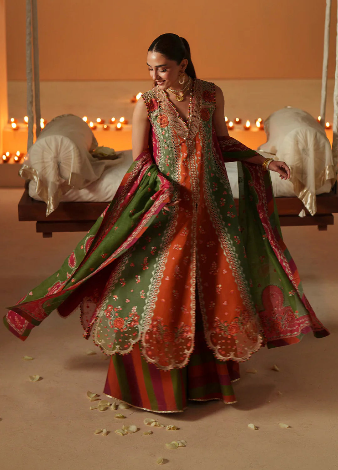 Mashriq by Bin Ilyas Unstitched Embroidered Lawn 3 Piece Suit BI26UML D114B - Festive Collection