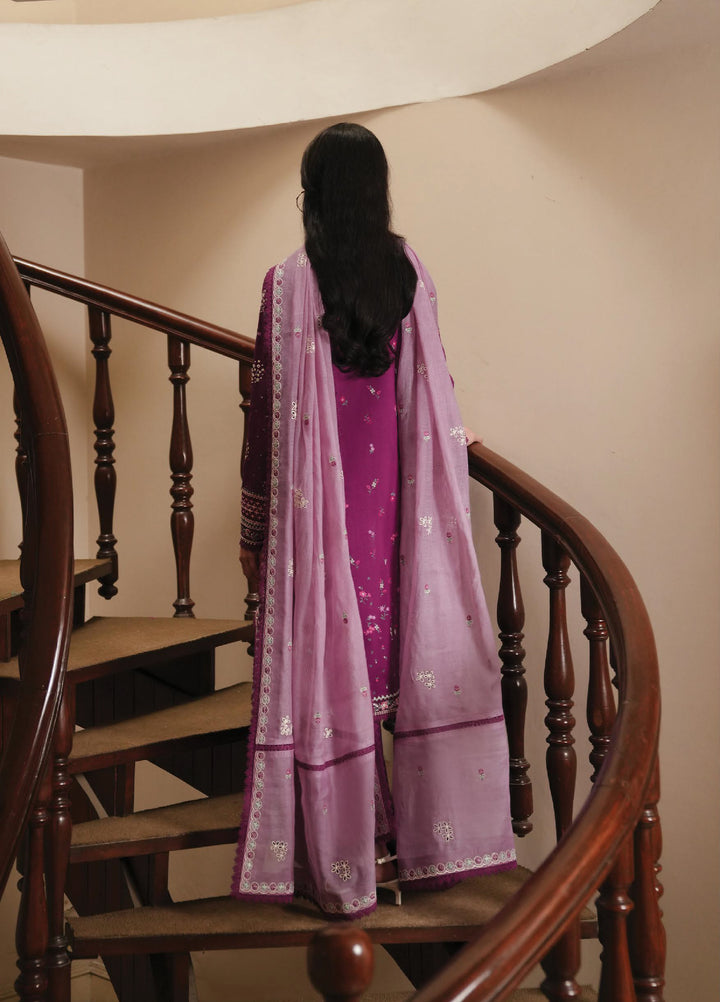 Florette by Afrozeh Unstitched Embroidered Lawn 3 Piece Suit AF26UFL D-09 LILACE - Festive Collection