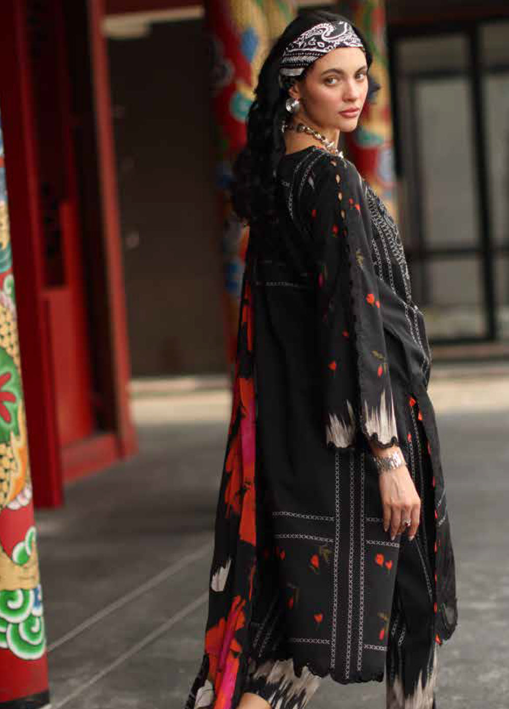 Signature by Charizma Unstitched Printed Lawn 3 Piece Suit CHR26USL CS6-02 - Summer Collection