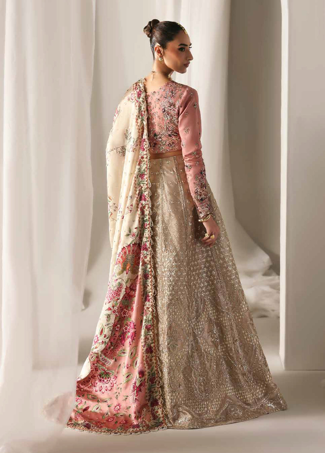Serein Luxe by Emaan Adeel Unstitched Raw Silk Embroidered Suits 3 Piece EA25SL D-8 Soft Glimmer - Festive Collection