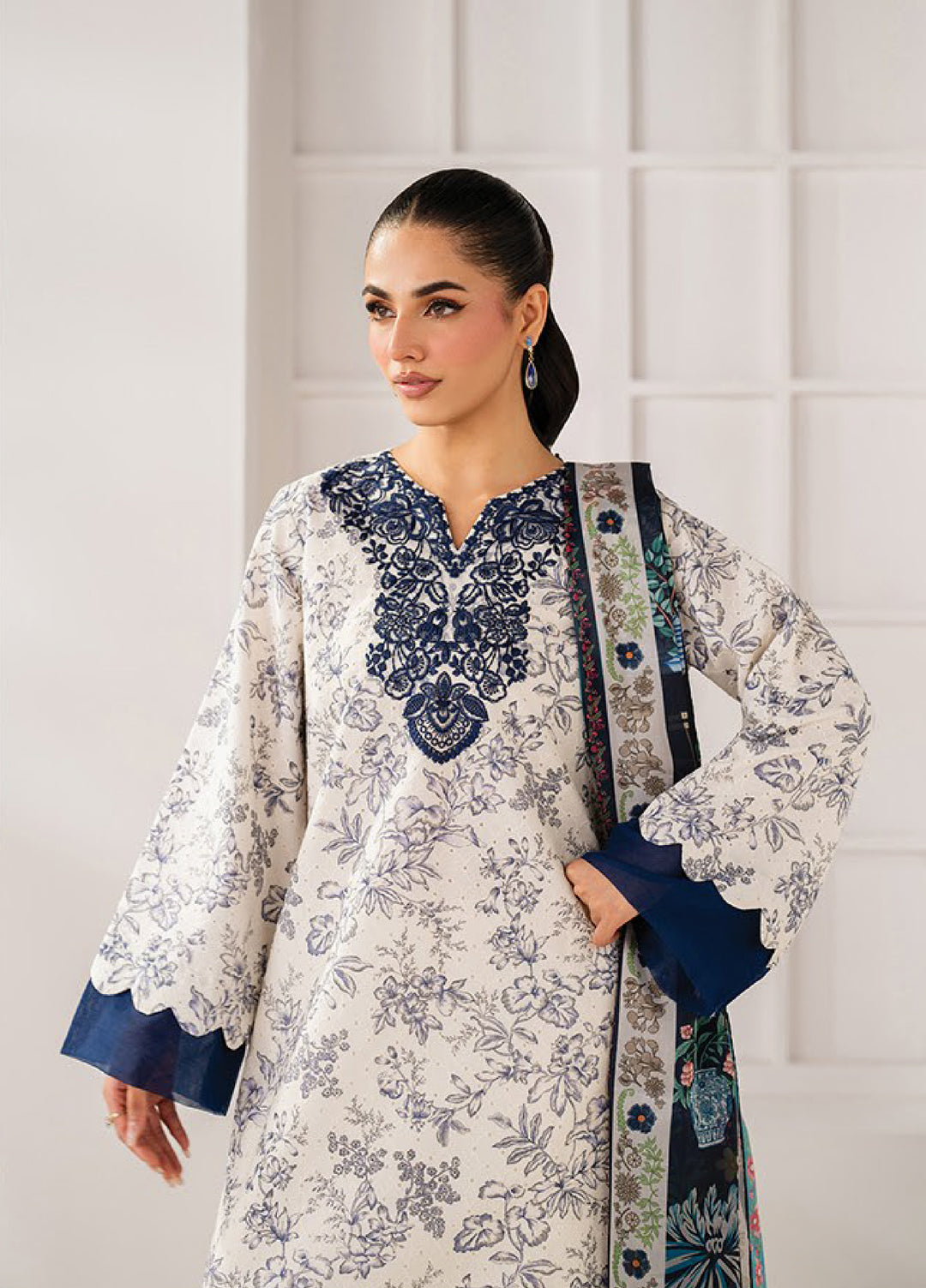 Namah by Xenia Formals Unstitched Embroidered Lawn 3 Piece Suit XF26ULN Kyma 04 - Festive Collection
