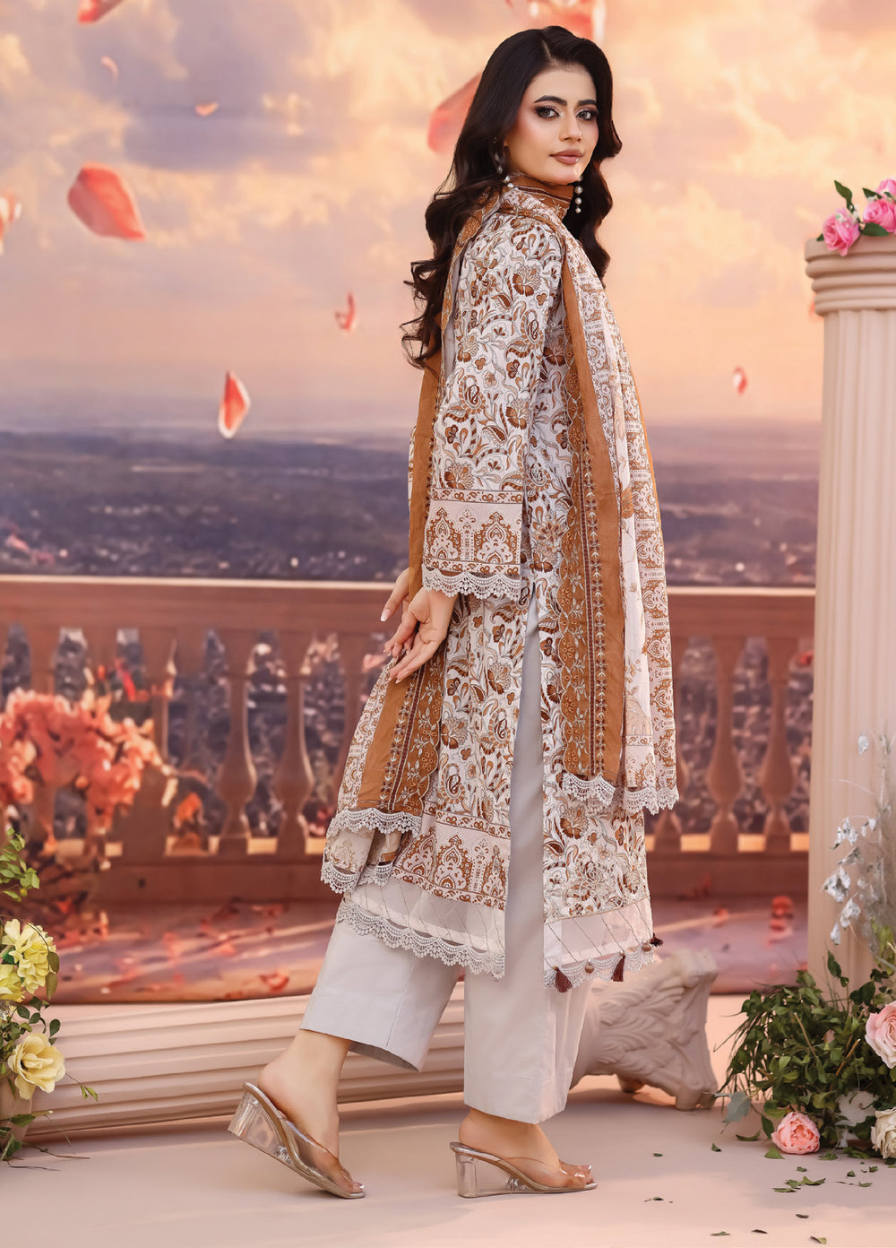Salina by Regalia Textile Unstitched Cutwork Embroidered Lawn 3 Piece Suit RG26USCL D-1 - Summer Collection