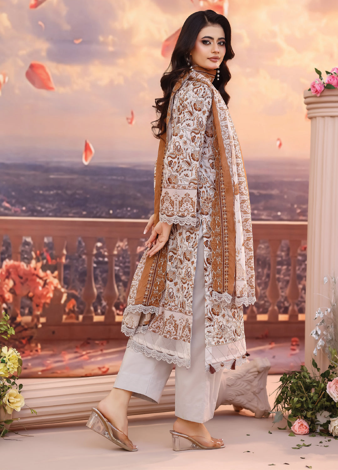 Salina by Regalia Textile Unstitched Cutwork Embroidered Lawn 3 Piece Suit RG26USCL D-1 - Summer Collection