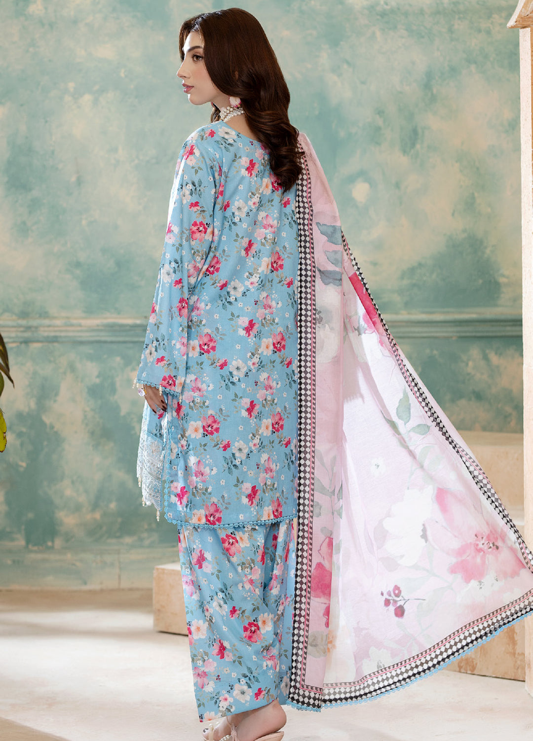 Salina by Regalia Textiles Unstitched Embroidered Lawn 3 Piece Suit RG26USVII D-1 - Summer Collection