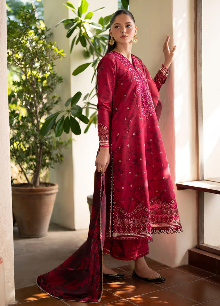 Xenia Formal Unstitched Luxury Raw Silk Suits 3 Piece XE25FL Ibshaam-B - Formals Collection