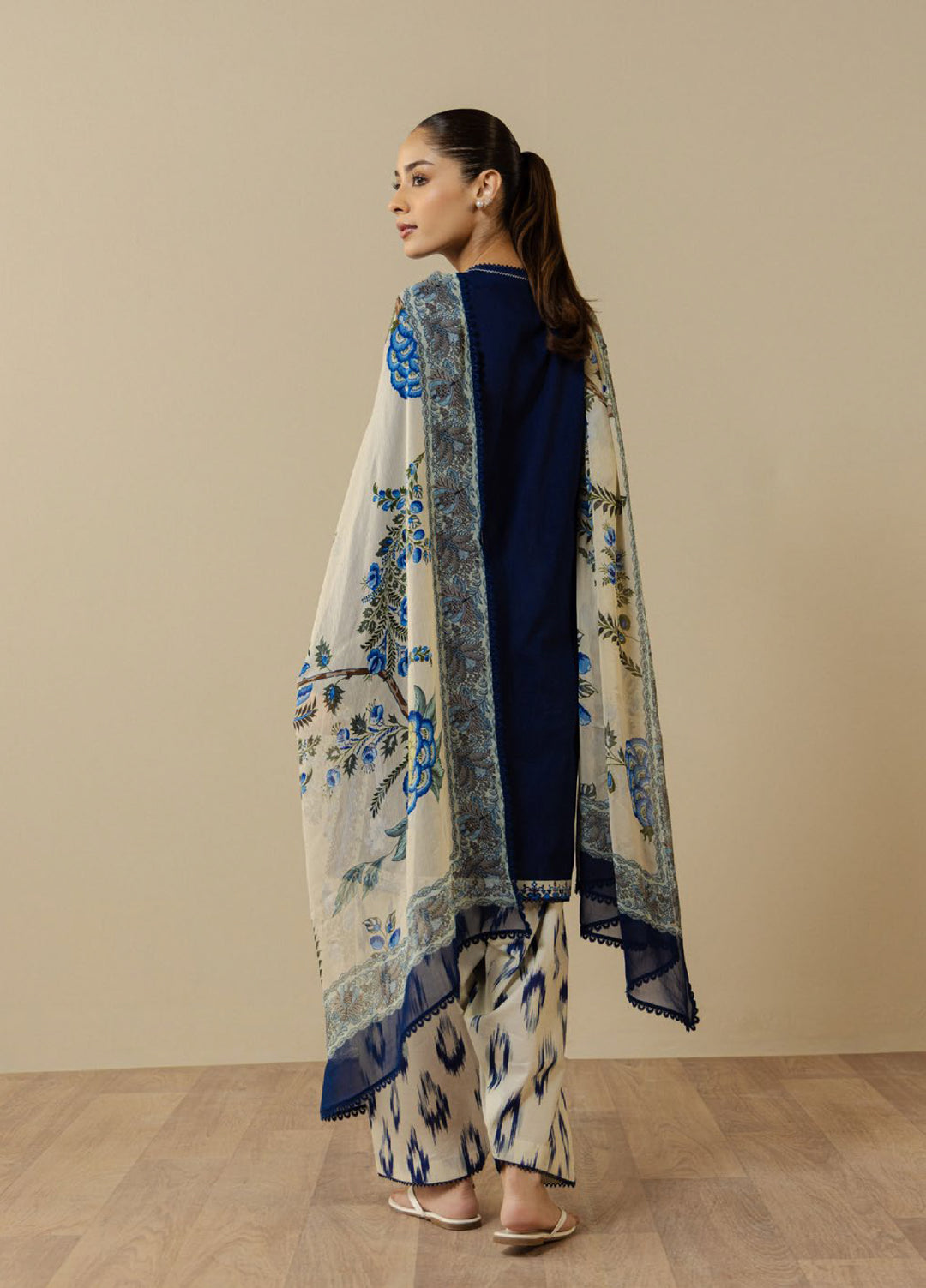 Coco by Zara Shahjahan Unstitched Printed Lawn 3 Piece Suit CZS26UPL CASSIA-10A - Summer Collection