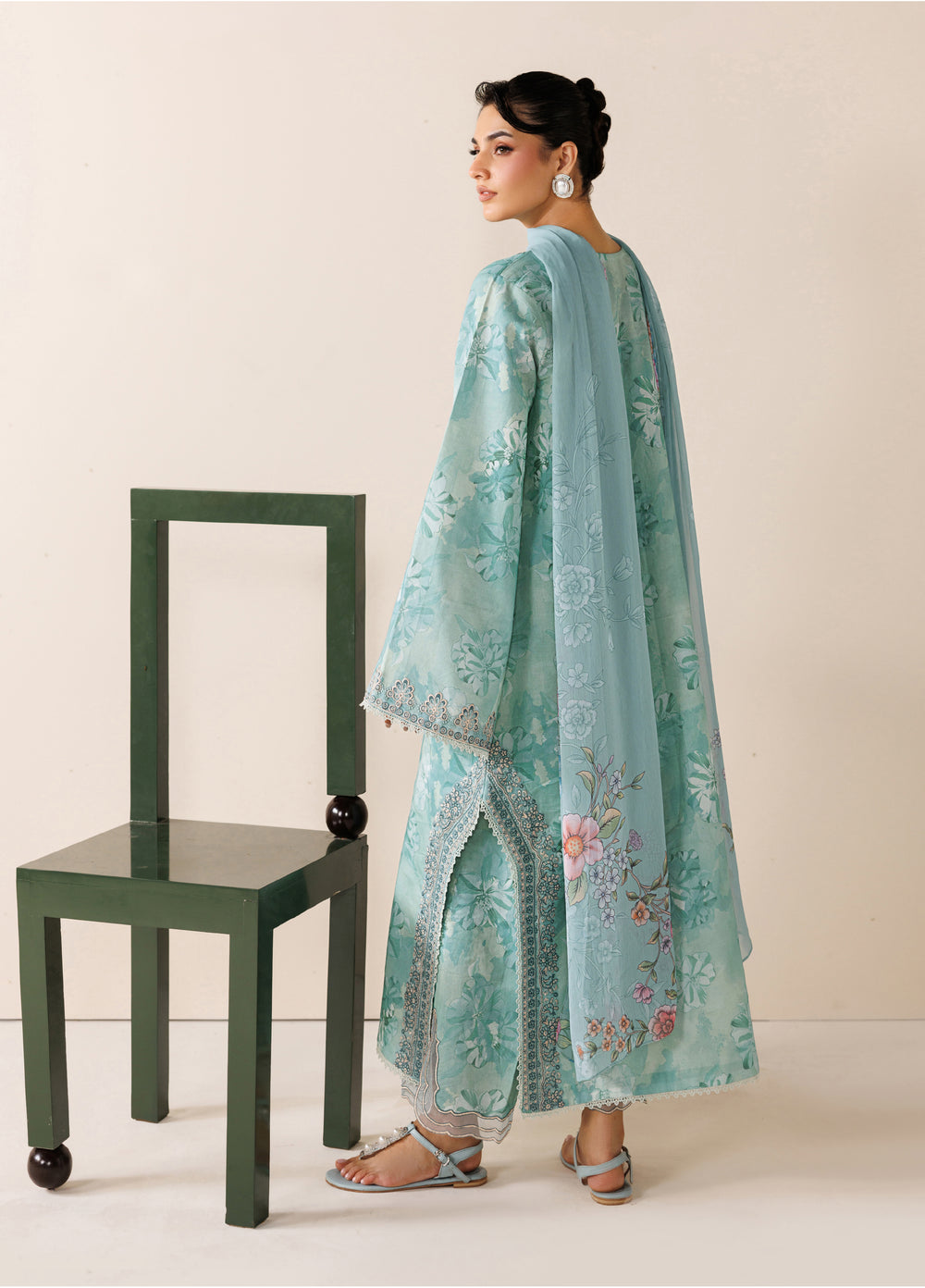 Azzal Unstitched Printed Lawn 3 Piece Suit AZL26UPL AZL-137 - Summer Collection