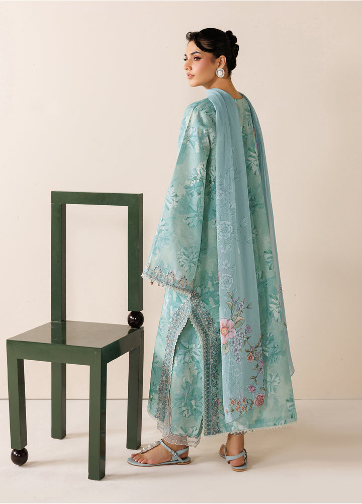 Azzal Unstitched Printed Lawn 3 Piece Suit AZL26UPL AZL-137 - Summer Collection