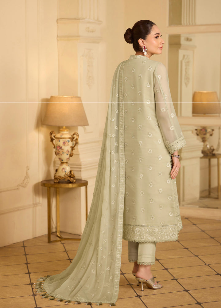 Alizeh Fashion Unstitched Embroidered Chiffon 3 Piece Suit AF26UCF AF-CH-2250-Spade - Festive Collection