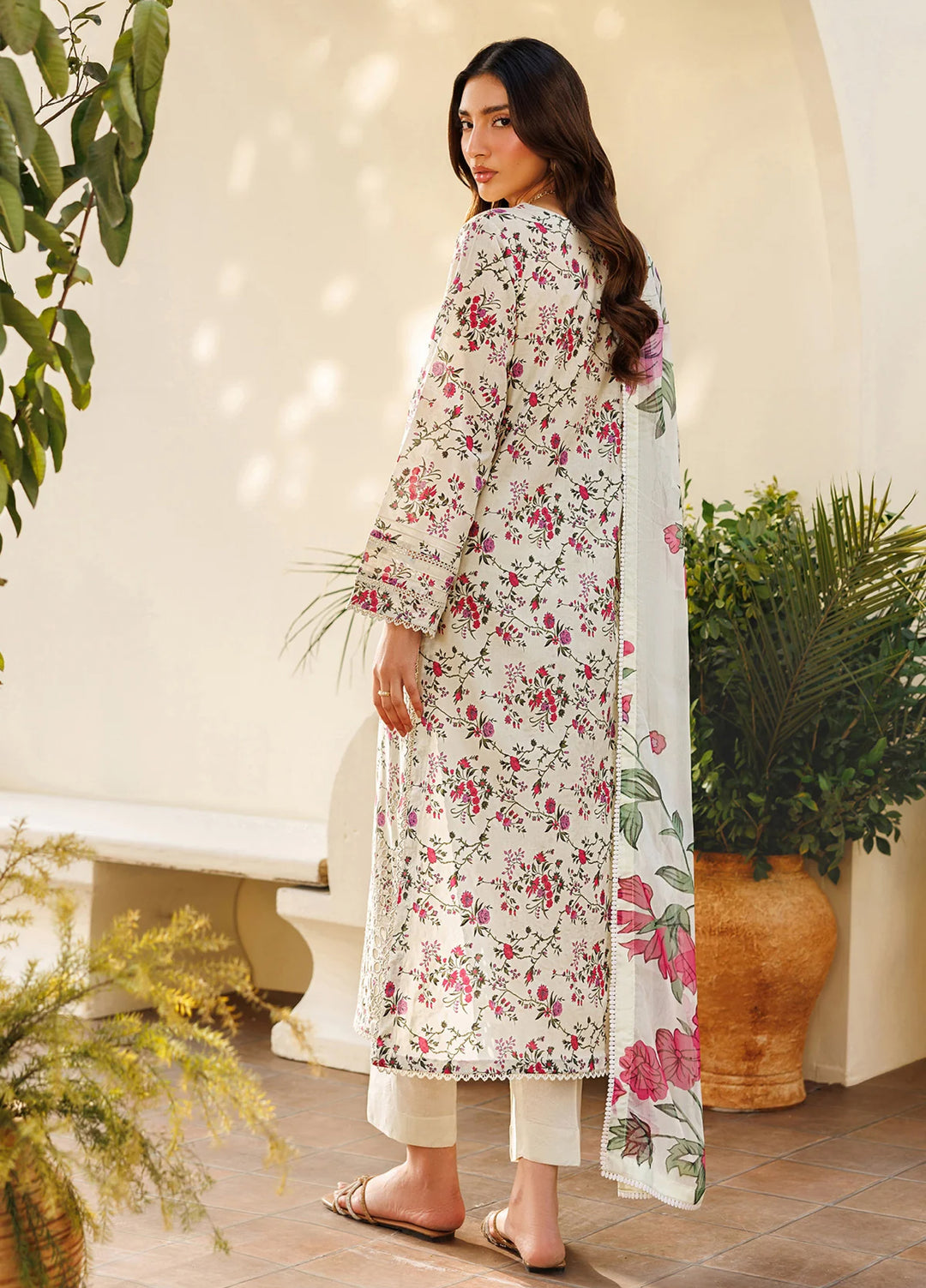 Amani by Zarif RTW Embroidered Lawn 3 Piece Suit ZR26PAL Barih - Eid Collection
