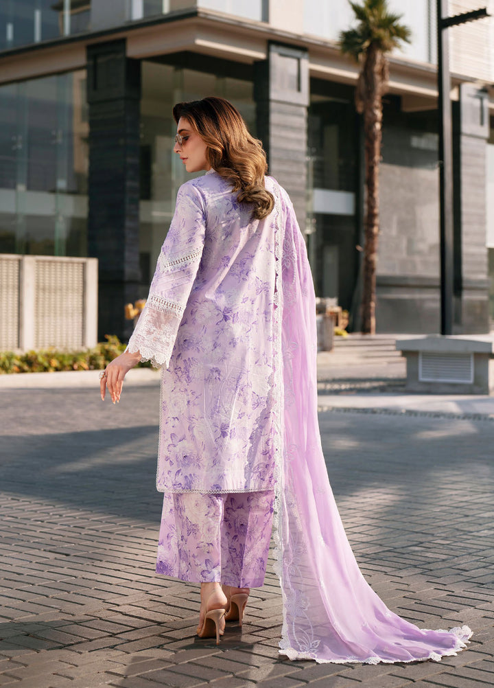 Broadway by Mahnur Unstitched Embroidered Lawn 3 Piece Suit MN26UB BW-009 - Summer Collection