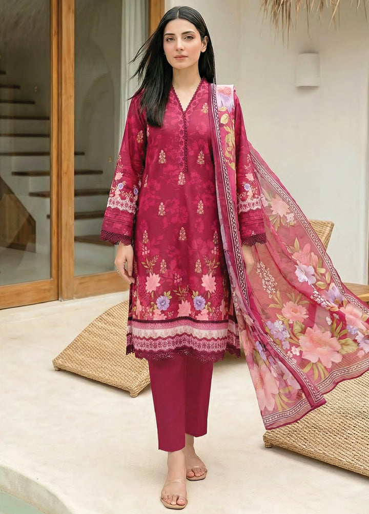 Summer Prints by Lakhany Unstitched Printed Lawn 3 Piece Suit LSM26USP LG-SG-0112 - Summer Collection