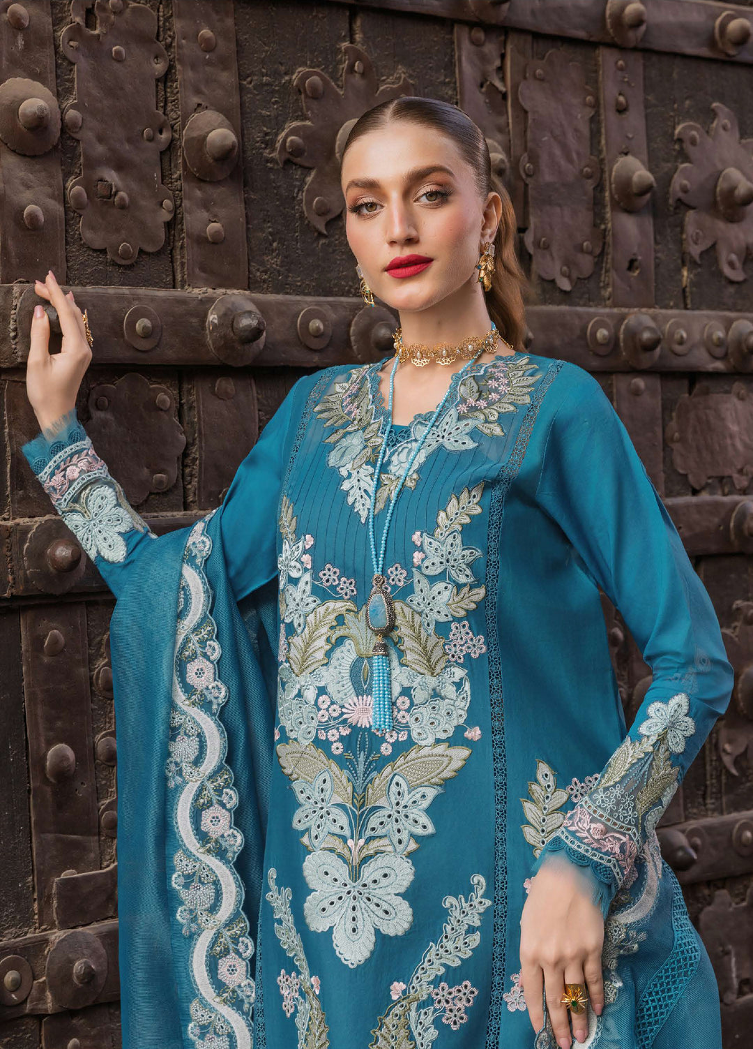 Saira Shakira Unstitched Embroidered Lawn 3 Piece Suit SSR26ULE SS-009A - Eid Collection