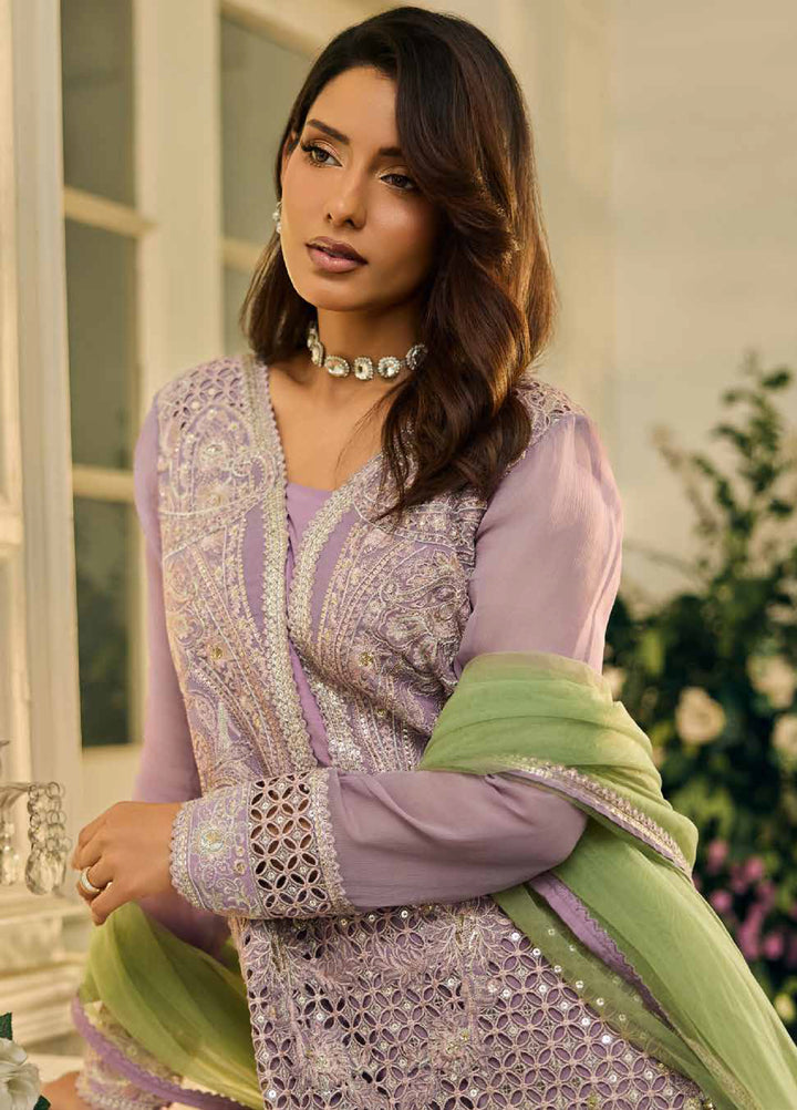 Celine by Charizma Unstitched Embroidered Chiffon 4 Piece Suit CHR26UC Celine CCE6-04 - Festive Collection
