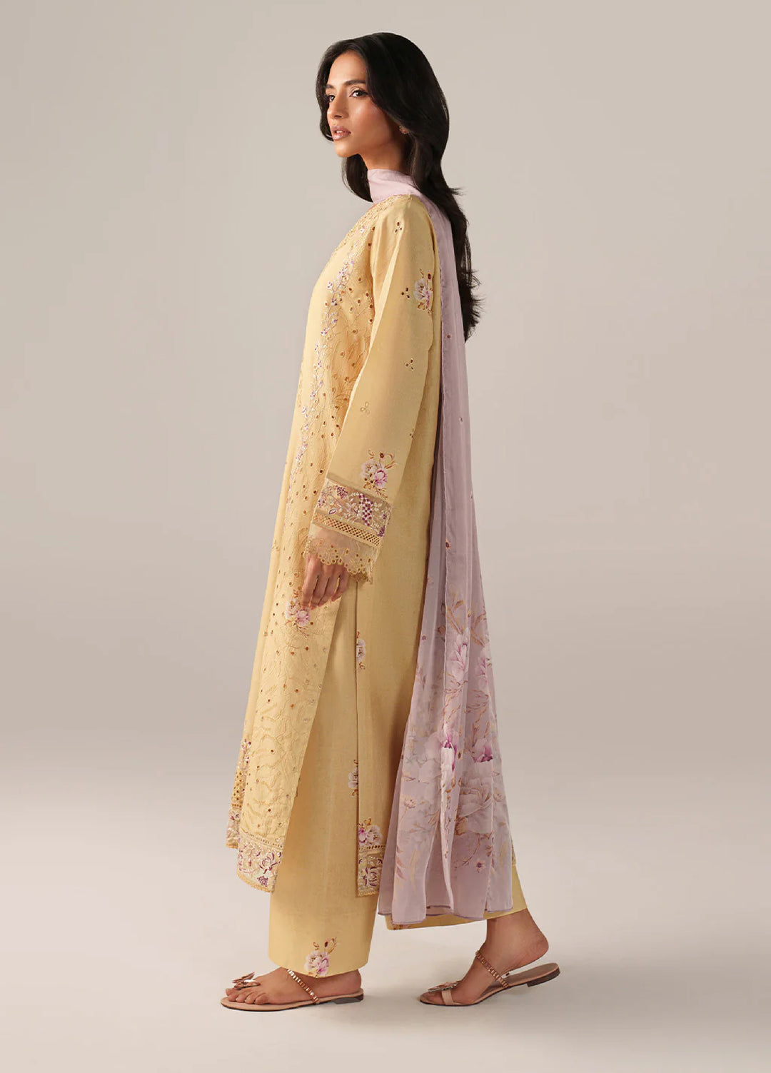 Iznik Unstitched Embroidered Lawn 3 Piece Suit IZ26US SS-11 - Summer Collection