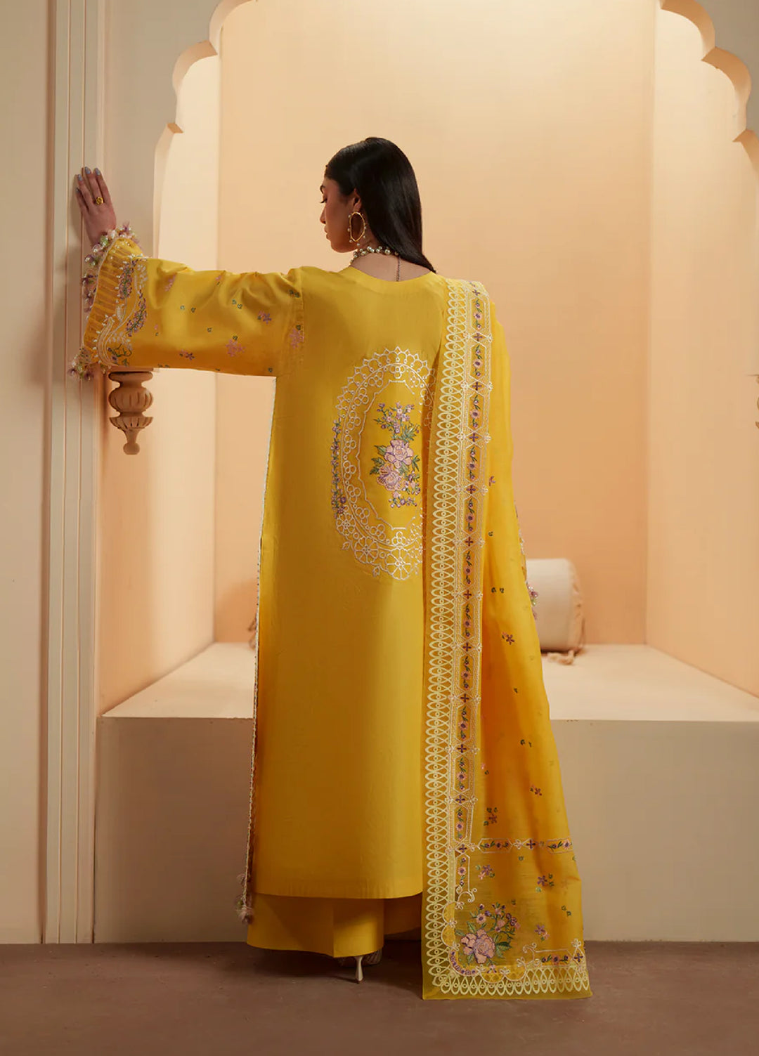 Mashriq by Bin Ilyas Unstitched Embroidered Lawn 3 Piece Suit BI26UML D111A - Festive Collection