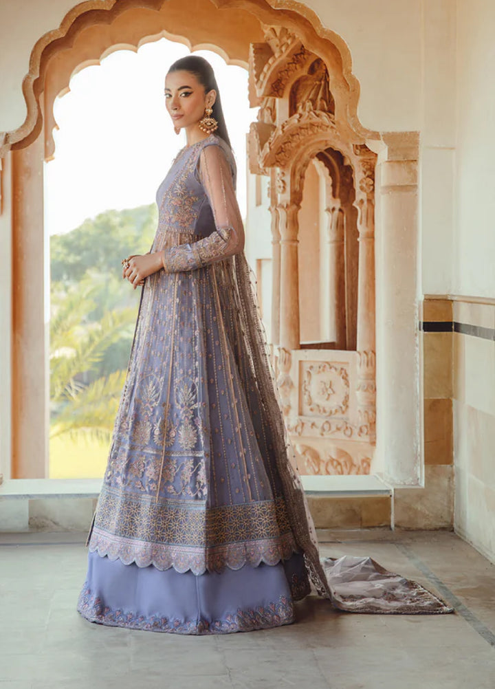 Mehr-un-Nissa By Florent Unstitched Wedding Embroidered Net 4 Piece FL25 FL-2 ZEENAT - Formals Collection