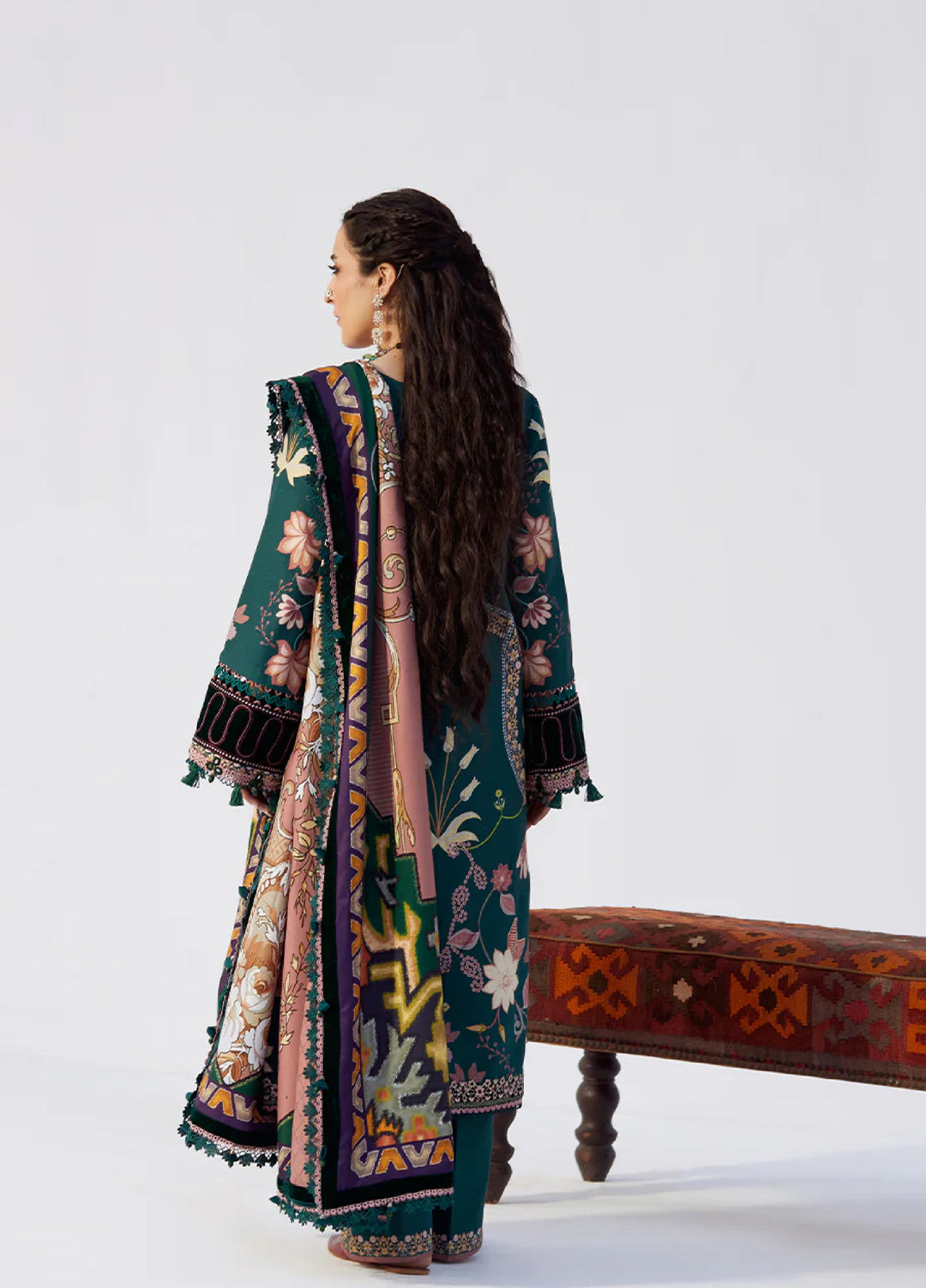 Saira Rizwan Unstitched Khaddar Embroidered Suits 3 Piece SR25UW D-06 Sereneh - Winter Collection